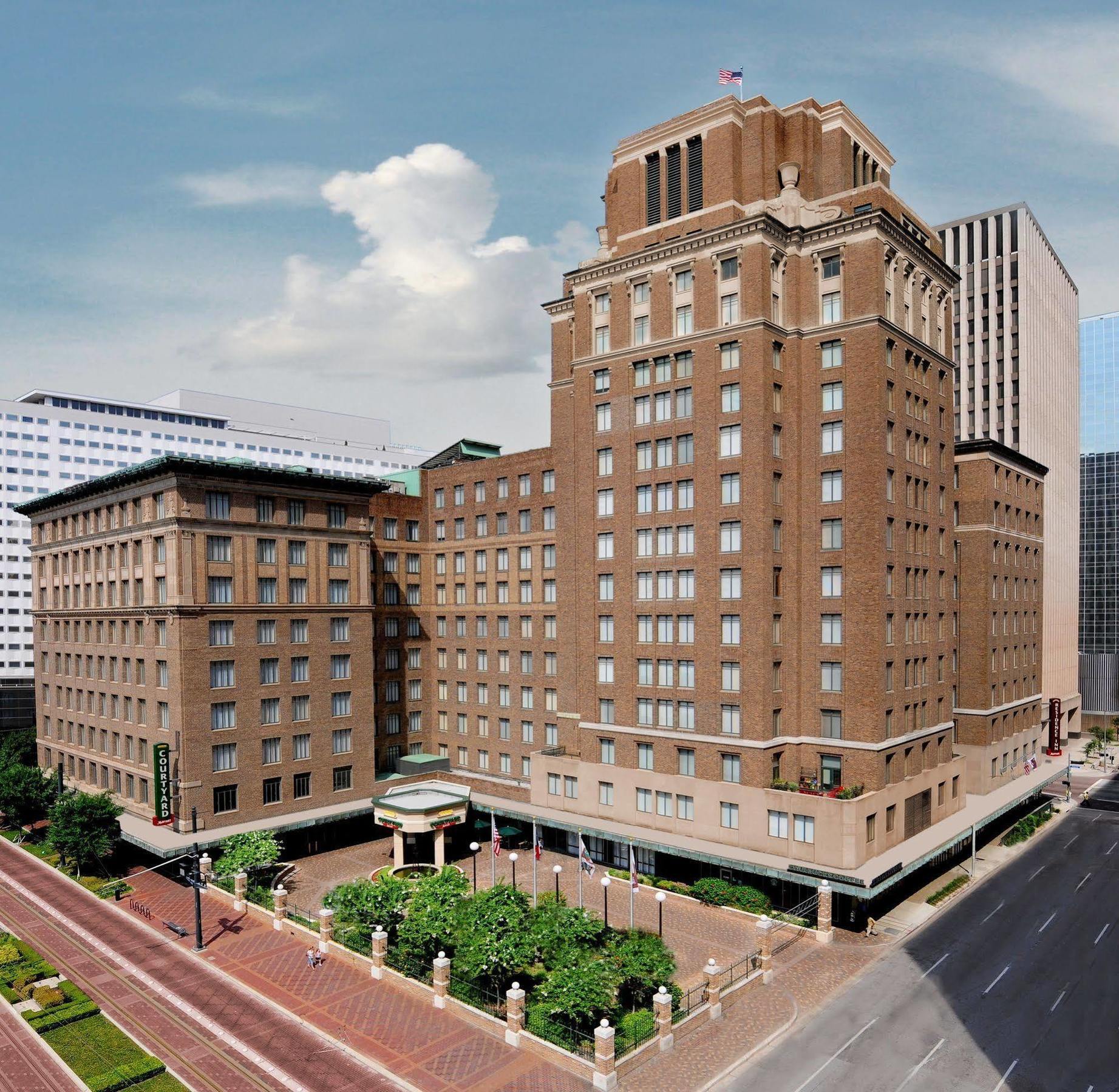 Courtyard Houston Downtown Convention Center Hotel Exterior foto